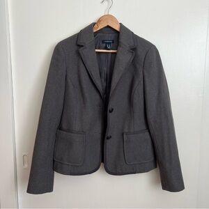 LANDS’ END Wool Blend Blazer Size 6